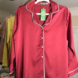 Silk PJ Set-Long Sleeves and Long Pant